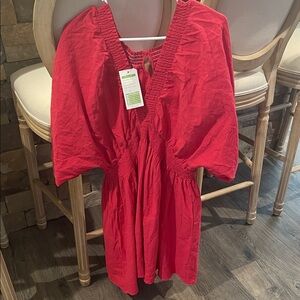Elegant Red Women's Dress